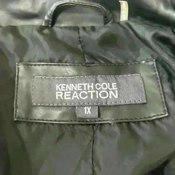 NWT Kenneth Cole Reaction Faux Leather Jacket - Picture 5 of 7